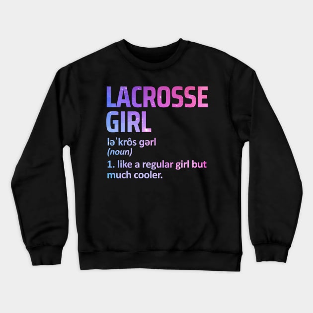 lacrosse girl Crewneck Sweatshirt by Mandala Project